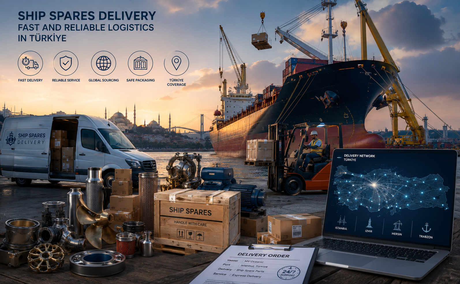 Ship Spares Delivery: Fast and Reliable Logistics in Türkiye